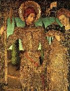 Jaime Huguet Triptych of Saint George (Detail of Saint George and the Princess) oil painting